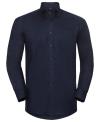 932M Men's Long Sleeve Easy Care Oxford Shirt BRIGHT NAVY colour image