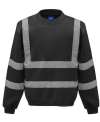 HVJ510 Hi Vis Heavyweight Sweatshirt Black colour image