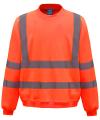 HVJ510 Hi Vis Heavyweight Sweatshirt Hi Vis Orange colour image