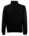 SS17 62032 Zip Neck Sweatshirt Black colour image