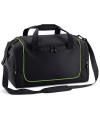 QS77 Teamwear Locker Bag Black / Lime Green colour image