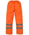 HVS462-3M Hi Vis Waterproof Contractors Trousers Hi Vis Orange colour image