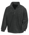 R33X Unlined Active 1/4 Zip Fleece Top Black colour image