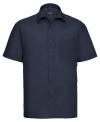 935M Men's Short Sleeve Polycotton Easy Care Poplin Shirt French Navy colour image