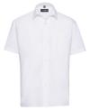 935M Men's Short Sleeve Polycotton Easy Care Poplin Shirt White colour image