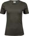 TJ580 Tee Jays Ladies Interlock Tee Deep Green colour image