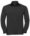 934M Men's Long Sleeve Easy Care Poplin Shirt Black colour image