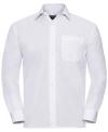 934M Men's Long Sleeve Easy Care Poplin Shirt White colour image