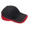 B171 Teamwear Cap Black / Classic Red colour image