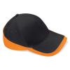 B171 Teamwear Cap Black / Orange colour image