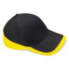 B171 Teamwear Cap Black / Yellow colour image