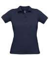 PW455 Safran Pure Ladies' Short Sleeve Polo Navy Blue colour image