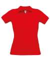 PW455 Safran Pure Ladies' Short Sleeve Polo Red colour image