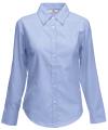 SS111 65002 Lady Fit Long Sleeve Oxford Shirt Oxford Blue colour image