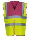 HVW100 Hi Vis Waistcoat Fluorescent Yellow / Yellow colour image