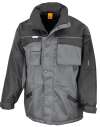 R72X Workwear Heavy Duty Combo Coat Grey / Black colour image