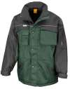R72X Workwear Heavy Duty Combo Coat Bottle Green / Black colour image