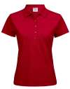 TJ145 Tee Jays Ladies Luxury Stretch Polo Red colour image