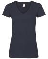 61398 Lady Fit Valueweight V Neck T Shirt Deep Navy colour image