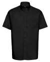 933M Men's Short Sleeve Easy Care Oxford Shirt Black colour image