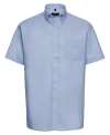 933M Men's Short Sleeve Easy Care Oxford Shirt Oxford Blue colour image