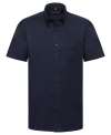 933M Men's Short Sleeve Easy Care Oxford Shirt BRIGHT NAVY colour image