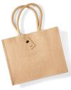W406 Jute Compact Tote Natural colour image