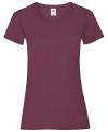 61372 Lady Fit Valueweight T Shirt Burgundy colour image