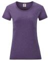 61372 Lady Fit Valueweight T Shirt Heather Purple colour image