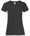 61372 Lady Fit Valueweight T Shirt Black colour image