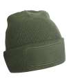 B445 Printers Beanie Hat Olive colour image