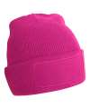 B445 Printers Beanie Hat Fuchsia colour image