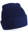 B445 Printers Beanie Hat French Navy colour image