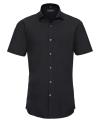 961M Russell Collection Mens S/S Stretch Shir Black colour image