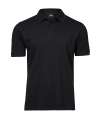 TJ1400 Tee Jays Mens Heavy Polo Black colour image