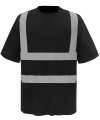 HVJ410 Hi Vis Short Sleeve T Shirt Black colour image