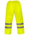 HVS461 YK070 Hi Vis Waterproof Contractor Trousers Hi-Vis Yellow colour image