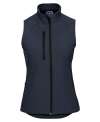 R141F Ladies' Soft Shell Gilet French Navy colour image