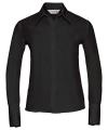 956F Ladies Long Sleeve Ultimate Non Iron Luxury Shirt Black colour image