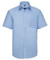 957M Mens Short Sleeve Ultimate Non Iron Luxury Shirt Bright Sky colour image
