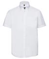 957M Mens Short Sleeve Ultimate Non Iron Luxury Shirt White colour image