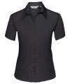 957F Ladies Short Sleeve Ultimate Non Iron Luxury Shirt Black colour image