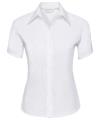957F Ladies Short Sleeve Ultimate Non Iron Luxury Shirt White colour image