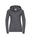 266F Russell Ladies Authentic Zipped Hoodie Convoy Grey  colour image