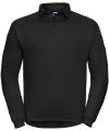 012M Workwear Polo Sweatshirt Black colour image
