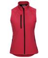 141F LADIES SOFT SHELL GILET Classic Red colour image