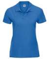 577F Ladies Ultimate Cotton Polo Shirt Azure colour image