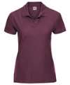 577F Ladies Ultimate Cotton Polo Shirt Burgundy colour image