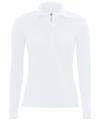 BA370L Ladies Long Sleeve Safran Polo White colour image