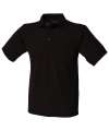 H400 65/35 Poly Cotton Polo Shirt Black colour image